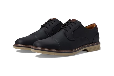 Florsheim Norwalk Cap Toe Oxford black crazy horse