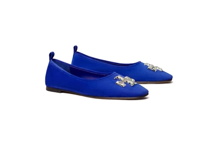 Женские балетки Tory Burch Eleanor, кобальтовые