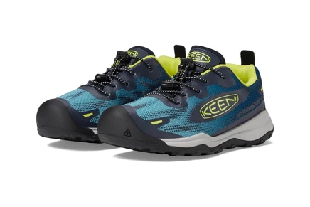 Детские кроссовки KEEN Kids Wanduro Speed, сине‑жёлтые
