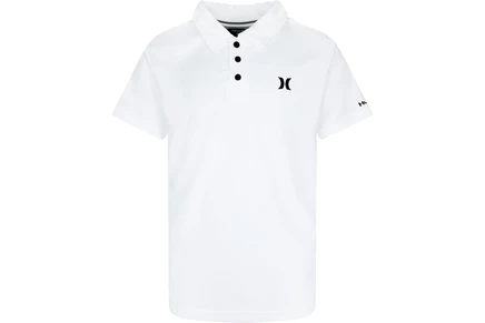 Hurley Kids Dri-FIT Polo Shirt (Little Kids) white