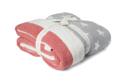 Плед Barefoot Dreams Cozychic American Flag, moonwater multi