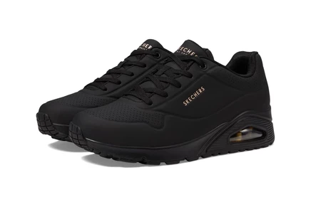 Женские кроссовки SKECHERS Uno - Stand On Air black/black