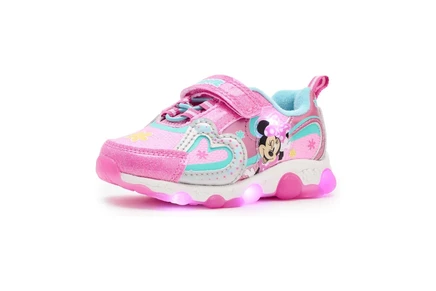 Женские кроссовки Josmo Minnie Mouse Lighted Sneakers (Toddler/Little Kid) pink 1