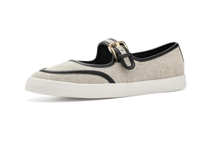 Женские балетки Cole Haan Nantucket Drift Maryjane, чёрно-бежевые