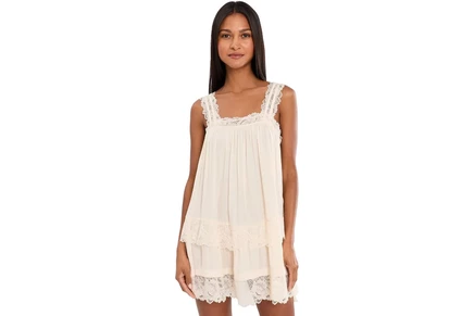 Женское платье-комбинация Free People Forever Yours, кремовое