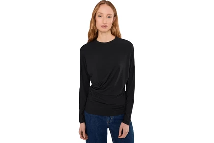Женский лонгслив Vince Fixed Drape, черный