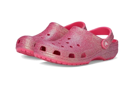 Унисекс кроксы Crocs Classic Clog Glitter, розовые