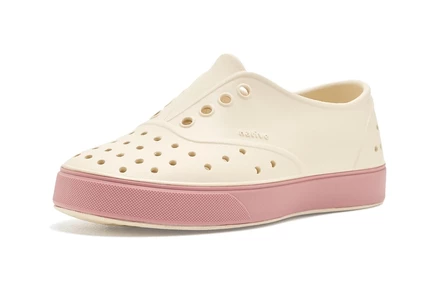 Детские кроссовки Native Shoes Kids Miller, бело-розовые