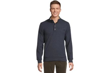 Толстовка L.L.Bean Katahdin Iron Works Bonded Waffle Fleece Mock Neck