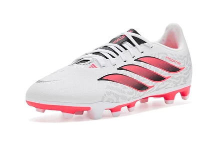 Детские бутсы adidas Predator, бело-оранжево-черные