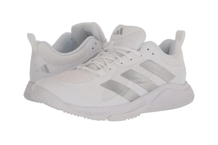 Женские кроссовки Adidas Court Bounce 2.0, бело-серебристые