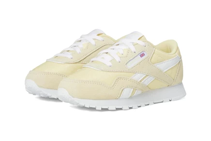 Детские кроссовки Reebok Kids Classic Nylon, желто-белые