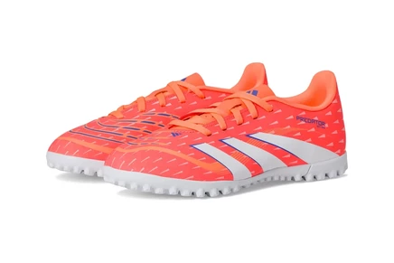 Детские бутсы adidas Kids Club Predator Turf, кораллово-белые