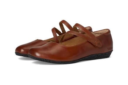 Женские балетки Taos Footwear Banter кожаные, коньячные
