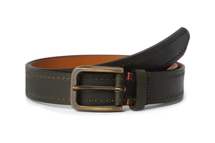 Ремень Johnston & Murphy 175th Anniversary Brogue Leather Belt