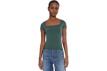 Топ Free People Clean Lines Sunfade Baby Tee