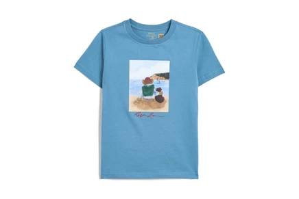 Детская футболка Polo Ralph Lauren Polo Bear, синяя