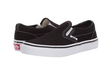 Детские слипоны Vans Classic Slip-On, черно-белые
