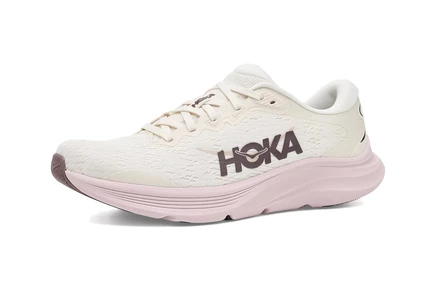 Женские кроссовки HOKA Solimar 2, бело-розовые
