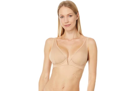 Женский бюстгальтер Commando Chic Mesh Plunge, бежевый