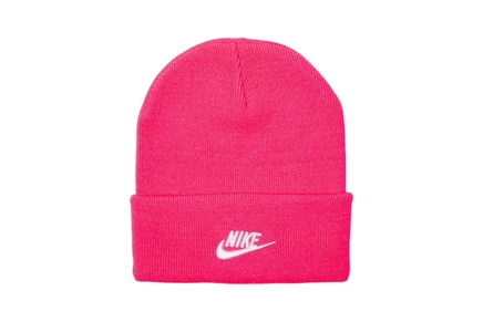 Шапка Nike Peak Futura, розово-белая