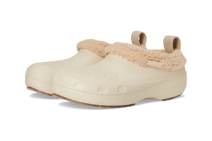 Унисекс ботинки Crocs Classic Lined Shorty с мехом, песочные