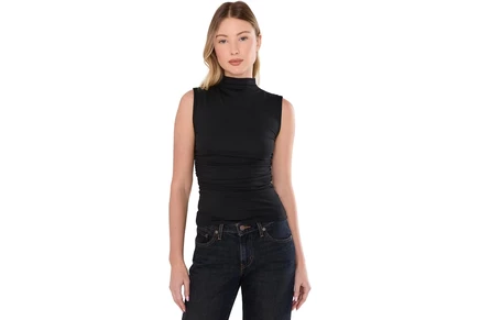 Топ Madewell Ruched Mockneck Tank