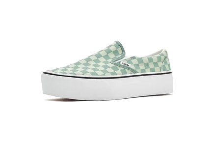 Мужские слипоны Vans Stackform, в клетку, мятные