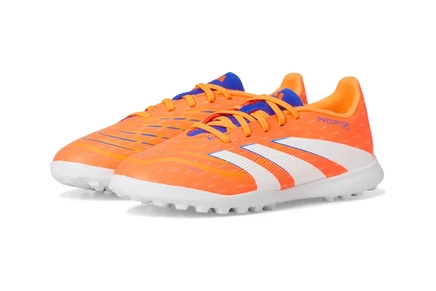 Детские бутсы adidas League Predator Turf, кораллово-белые/оранжевые