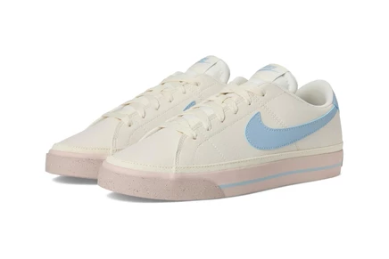 Женские кроссовки Nike Court Legacy Next Nature pale ivory/light armory blue/silt red