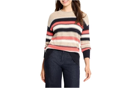 Свитер NICZOE Petite Nep Knit Striped Sweater