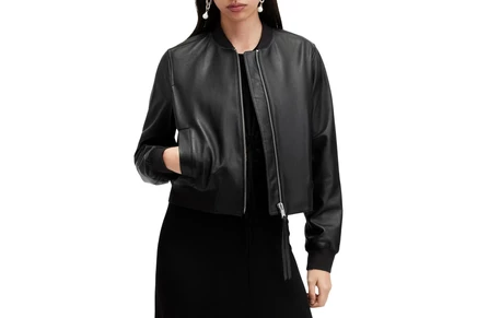 Женский бомбер AllSaints Orten, черный