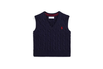 Свитер Polo Ralph Lauren Kids Cable-Knit Cotton Sweater Vest (Infant)