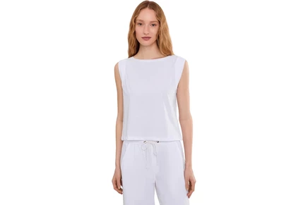 Женская футболка Lilla P Rolled Edge Sleeveless Boatneck