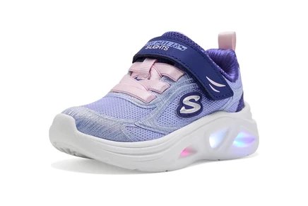 Детские кроссовки Skechers Sola Glow 2.0, сине-розовые