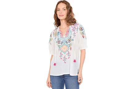 Женская футболка Johnny Was Margot Short Sleeve Blouse