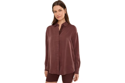 Женская рубашка Beyond Yoga Sunkissed Cupro Button-Down