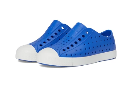 Native Shoes Kids Jefferson (Little Kid/Big Kid) uv blue/shell white