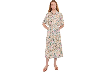 Платье Vince Camuto Flutter Sleeve Princess Seam