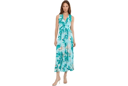 Платье Calvin Klein Sleeveless Twist Floral Jersey Midi