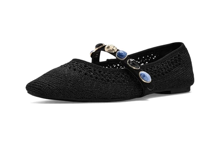 Женские балетки Kenneth Cole Zeta Stones, черные вязаные