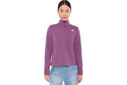 Женская флисовая куртка The North Face Cedar Trail Grid Fleece на молнии, фиолетовая