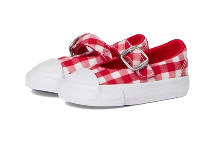 Converse Kids Chuck Taylor All Star Dainty Mary Jane Checkered Easy On (infant/Toddler) red/vintage white/white
