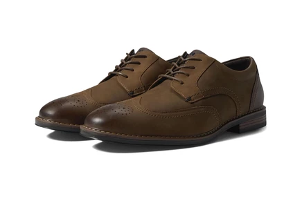 Мужские оксфорды Nunn Bush Centro Flex Wing Tip, коричневые