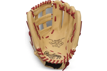 Детская перчатка Rawlings Pro Lite, верблюжья/алая