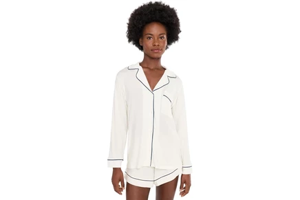 Пижама Eberjey Gisele TENCEL Modal Long Sleeve & Shorts PJ Set