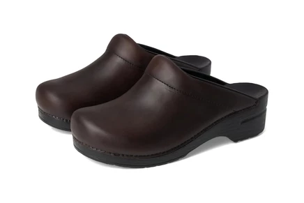 Мужские клоги dansko karl, коричневые с черной подошвой