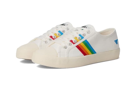 Женские кеды Gola Coaster Rainbow, молочно-белые/многоцветные