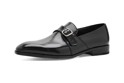 Мужские монки Anthony Veer Dunhill, черная кожа
