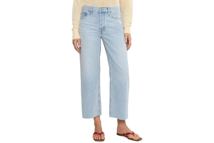 Женские джинсы Madewell Baggy Crop, синие